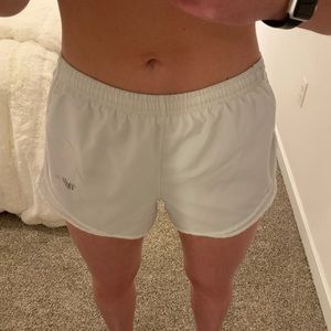 White Varsity Shorts